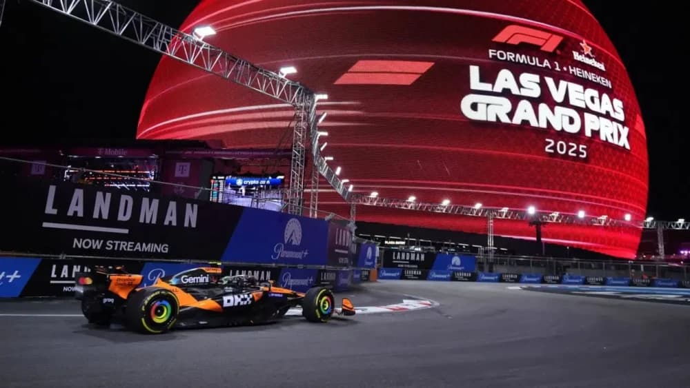 GP Las Vegas: caos tombini, Norris rimbalza in PL2, Leclerc terzo e fermo in pista