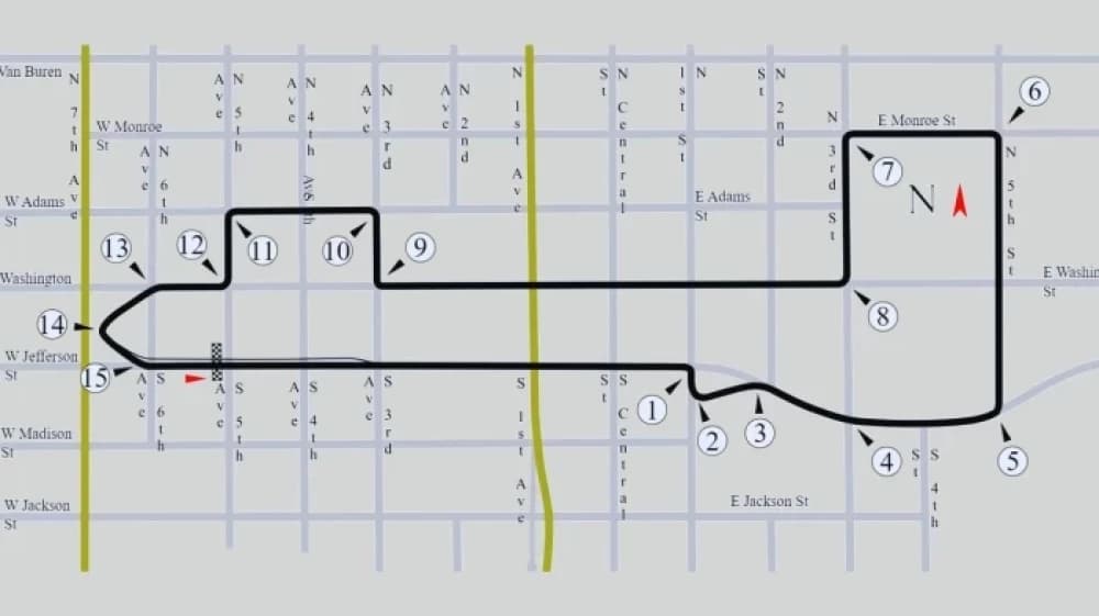 Il Circuito Urbano di Phoenix: Un'Epopea Breve ma Intensa nella Storia della Formula Uno