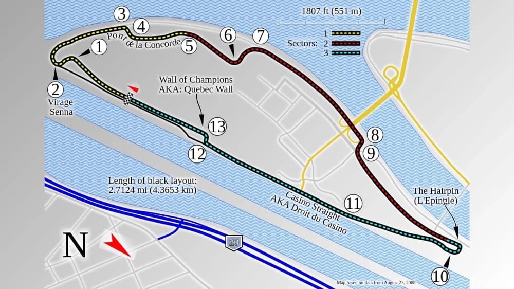 Circuito Gilles Villeneuve - Montréal, Canada: Storia e Sfide della F1