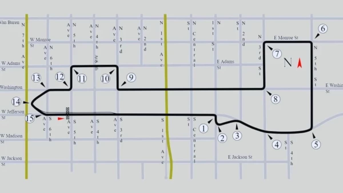 Il Circuito Urbano di Phoenix: Un'Epopea Breve ma Intensa nella Storia della Formula Uno Il Circuito Urbano di Phoenix: Un'Epopea Breve ma Intensa nella Storia della Formula Uno