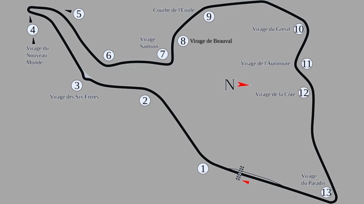 La Storia del Circuito Rouen-les-Essarts - Rouen, France La Storia del Circuito Rouen-les-Essarts - Rouen, France